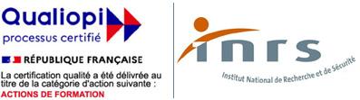 logo certification qualiopi & INRS